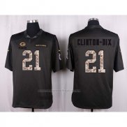 Camiseta NFL Anthracite Green Bay Packers Clinton-Dix 2016 Salute To Service