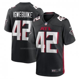 Camiseta NFL Game Atlanta Falcons Godwin Igwebuike Negro