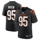 Camiseta NFL Game Cincinnati Bengals Renell Wren 95 Negro