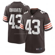 Camiseta NFL Game Cleveland Browns Mohamoud Diabate Marron