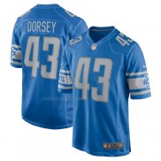 Camiseta NFL Game Detroit Lions Khalil Dorsey Primera Azul