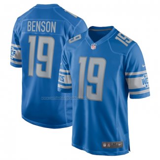 Camiseta NFL Game Detroit Lions Trinity Benson Primera Azul