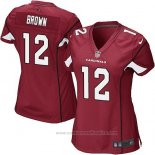 Camiseta NFL Game Mujer Arizona Cardinals Brown Rojo