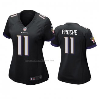 Camiseta NFL Game Mujer Baltimore Ravens James Proche Negro