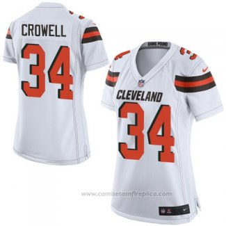 Camiseta NFL Game Mujer Cleveland Browns Crowell Blanco