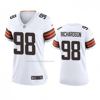 Camiseta NFL Game Mujer Cleveland Browns Sheldon Richardson 2020 Blanco