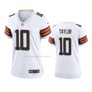 Camiseta NFL Game Mujer Cleveland Browns Taywan Taylor 2020 Blanco