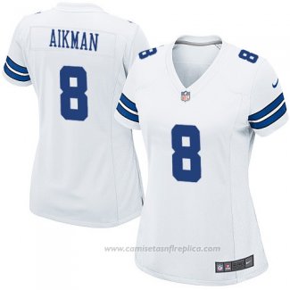 Camiseta NFL Game Mujer Dallas Cowboys Aikman Blanco