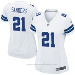 Camiseta NFL Game Mujer Dallas Cowboys Sanders Blanco