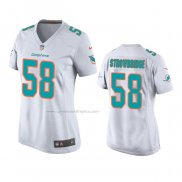 Camiseta NFL Game Mujer Miami Dolphins Jason Strowbridge Blanco