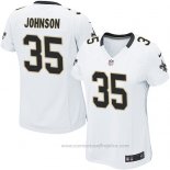 Camiseta NFL Game Mujer New Orleans Saints Johnson Blanco