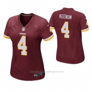 Camiseta NFL Game Mujer Washington Redskins Case Keenum Rojo