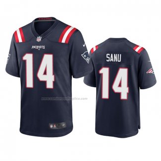 Camiseta NFL Game New England Patriots Mohamed Sanu 2020 Azul