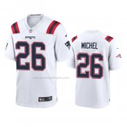 Camiseta NFL Game New England Patriots Sony Michel 2020 Blanco