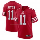 Camiseta NFL Game San Francisco 49ers Brandon Aiyuk Rojo2