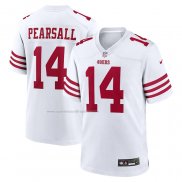 Camiseta NFL Game San Francisco 49ers Ricky Pearsall Blanco