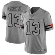 Camiseta NFL Limited Cleveland Browns Beckham Jr Team Logo Gridiron Gris