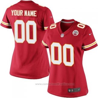 Camiseta NFL Mujer Kansas City Chiefs Personalizada Rojo