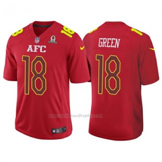 Camiseta NFL Pro Bowl AFC Green 2017 Rojo