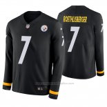 Camiseta NFL Therma Manga Larga Pittsburgh Steelers Ben Roethlisberger Negro