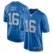 Camiseta NFL Game Detroit Lions Jared Goff 16 Azul