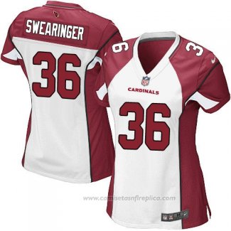 Camiseta NFL Game Mujer Arizona Cardinals Swearinger Blanco Rojo