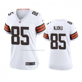 Camiseta NFL Game Mujer Cleveland Browns David Njoku 2020 Blanco