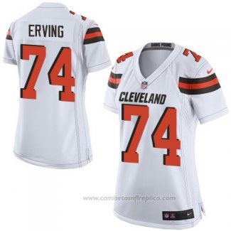 Camiseta NFL Game Mujer Cleveland Browns Erving Blanco