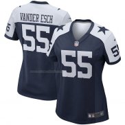 Camiseta NFL Game Mujer Dallas Cowboys Leighton Vander Esch Alterno Azul