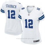 Camiseta NFL Game Mujer Dallas Cowboys Staubach Blanco