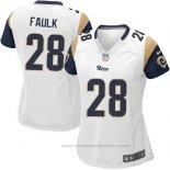 Camiseta NFL Game Mujer Los Angeles Rams Faulk Blanco