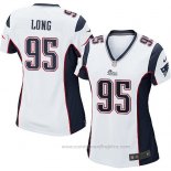 Camiseta NFL Game Mujer New England Patriots Long Blanco