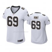 Camiseta NFL Game Mujer New Orleans Saints Margus Hunt Blanco