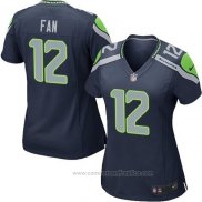 Camiseta NFL Game Mujer Seattle Seahawks Fan Azul Oscuro