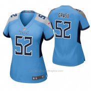 Camiseta NFL Game Mujer Tennessee Titans Hronis Grasu Azul Luminoso