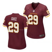 Camiseta NFL Game Mujer Washington Redskins Derrius Guice Rojo