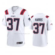 Camiseta NFL Game New England Patriots Damien Harris 2020 Blanco