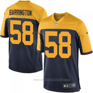 Camiseta NFL Game Nino Green Bay Packers Barrington Negro Amarillo