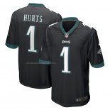 Camiseta NFL Game Philadelphia Eagles Jalen Hurts Alterno Negro