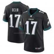 Camiseta NFL Game Philadelphia Eagles Nakobe Dean Alterno Negro