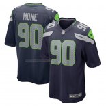 Camiseta NFL Game Seattle Seahawks Bryan Mone 90 Azul