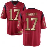 Camiseta NFL Gold Game Houston Texans Osweiler Rojo