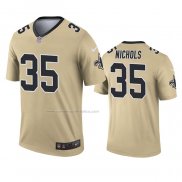 Camiseta NFL Legend New Orleans Saints Deatrick Nichols Inverted Oro