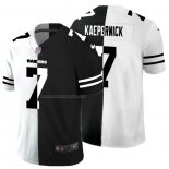 Camiseta NFL Limited Las Vegas Raiders Kaepernick White Black Split