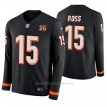 Camiseta NFL Therma Manga Larga Cincinnati Bengals John Ross Negro