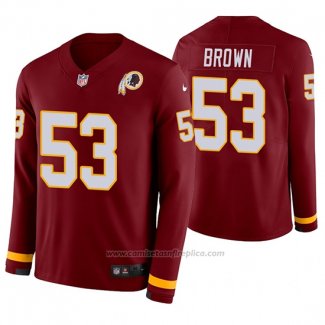 Camiseta NFL Therma Manga Larga Washington Redskins Zach Brown Rojo