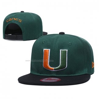 Gorra Miami Hurricanes 9FIFTY Snapback Negro Verde