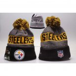 Gorro Beanie Pittsburgh Steelers Negro Gris Amarillo