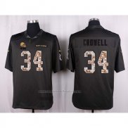 Camiseta NFL Anthracite Cleveland Browns Crowell 2016 Salute To Service