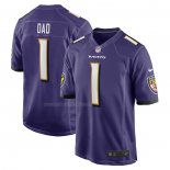 Camiseta NFL Game Baltimore Ravens Number 1 Dad Violeta